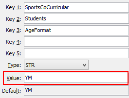 Configuration File Maintenance - AgeFormat