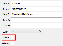 Configuration File Maintenance - AllowMultiTab Open