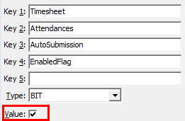 Configuration File Maintenance - AutoSubmission EnabledFlag
