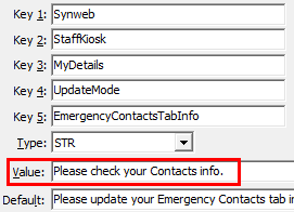 Configuration File Maintenance - EmergencyContactsTabInfo