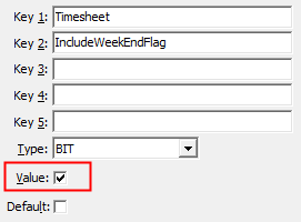 Configuration File Maintenance - IncludeWeekEndFlag configuration setting