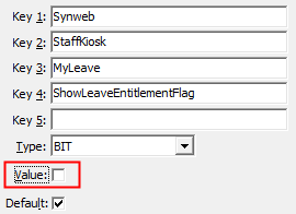 Configuration File Maintenance - ShowLeaveEntitlementFlag configuration setting
