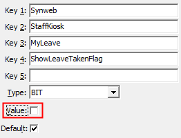 Configuration File Maintenance - ShowLeaveTakenFlag configuration setting