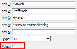 Configuration File Maintenance - StickyControlEnabledFlag configuration setting