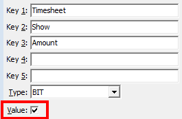 Configuration File Maintenance - Timesheet Show Amount configuration setting