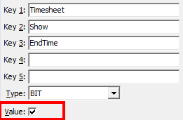 Configuration File Maintenance - TImesheet Show EndTime configuration setting