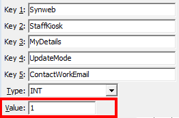 Configuration File Maintenance - UpdateMode - ContactWorkEmail configuration setting