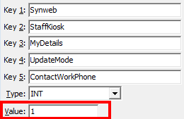 Configuration File Maintenance - UpdateMode - ContactWorkPhone configuration setting