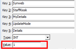 Configuration File Maintenance - UpdateMode - Details configuration setting