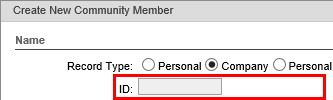 Create New Community Member - Name window (company, cut down, v66r2 what's new, synweb)