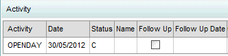 Current Student Maintenance - Activity bar (synweb, cut down)