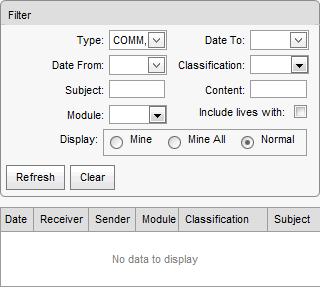 Current Student Maintenance - Correspondence bar (synweb, cut down)