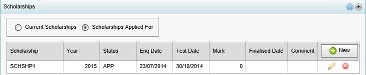 Current Student Maintenance - Scholarships bar (synweb)