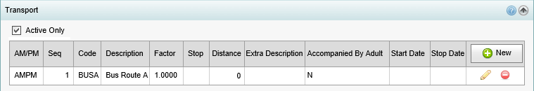 Current Student Maintenance - Transport bar (synweb)
