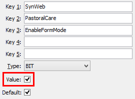 EnableFormMode configuration setting