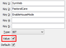 EnableHouseMode configuration setting