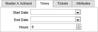 Events Maintenance - Current Attendees bar - Times sub tab (synweb)