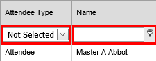 Excursion Maintenance - Attendees bar (grid filters, cut down, synweb, what's new)