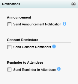 Excursion Maintenance - Notifications bar (synweb)