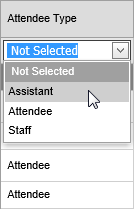 Filtering grids - drop-down list (synweb)
