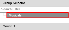 Group Selector (Performing Arts Maintenance, synweb)