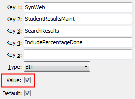 IncludePercentageDone configuration setting