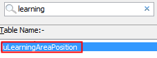 luLearningAreaPosition lookup table (search, cut-down)