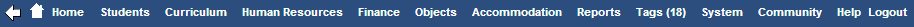 Menu bar (cut down)