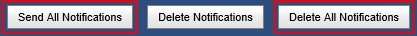 Notifications Maintenance - Queued Notifications tab (buttons, synweb, wn66)
