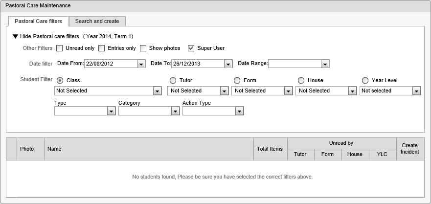Pastoral Care Maintenance window (synweb)