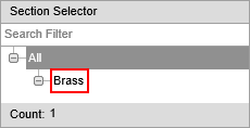 Section selector (Music Maintenance, section selection, synweb)
