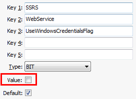 SSRS WebService UseWindowsCredentialsFlag configuration setting
