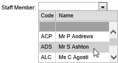 Staff member field (Create new co-curricular level 1 category, synweb)