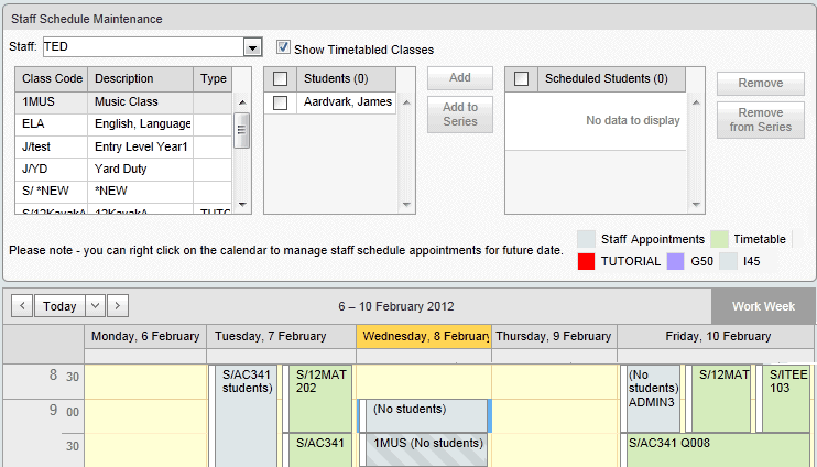 Staff Schedule Maintenance window (synweb)