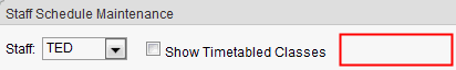 Staff Schedule Maintenance window (synweb, refresh button removed, cutdown for wn)