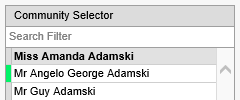Tag indicator (Selector window, cut-down)