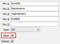 TagIndicators enabled configuration setting