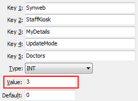 UpdateMode Doctors configuration setting