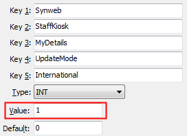 UpdateMode EmergencyContacts configuration setting