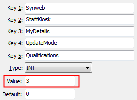 UpdateMode Qualifications configuration setting