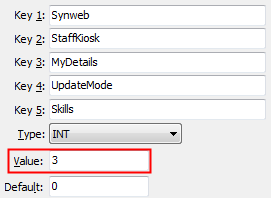 UpdateMode Skill configuration setting