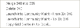 De-duplicator drop-down menu