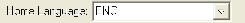 Home Language drop-down list