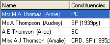 Set Community Search Criteria grid area (cut down)