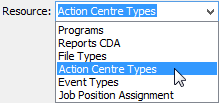 Action Centre message types (cut-down)