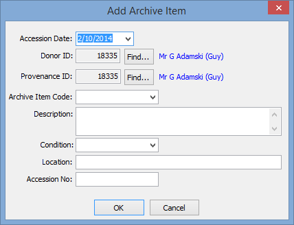 Creating archive items n.b. graphics output problem