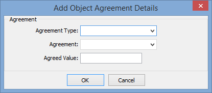 Add Object Agreement Details