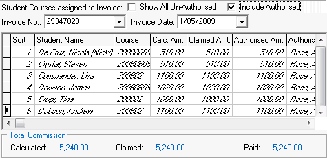 Agent Commission Schedule Maintenance window (authorised invoice)