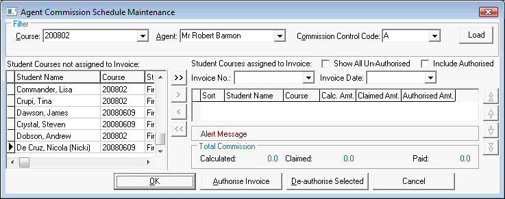 Agent Commission Schedule Maintenance window