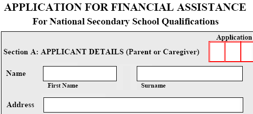 Application For Financial Assistance form (NZQA)